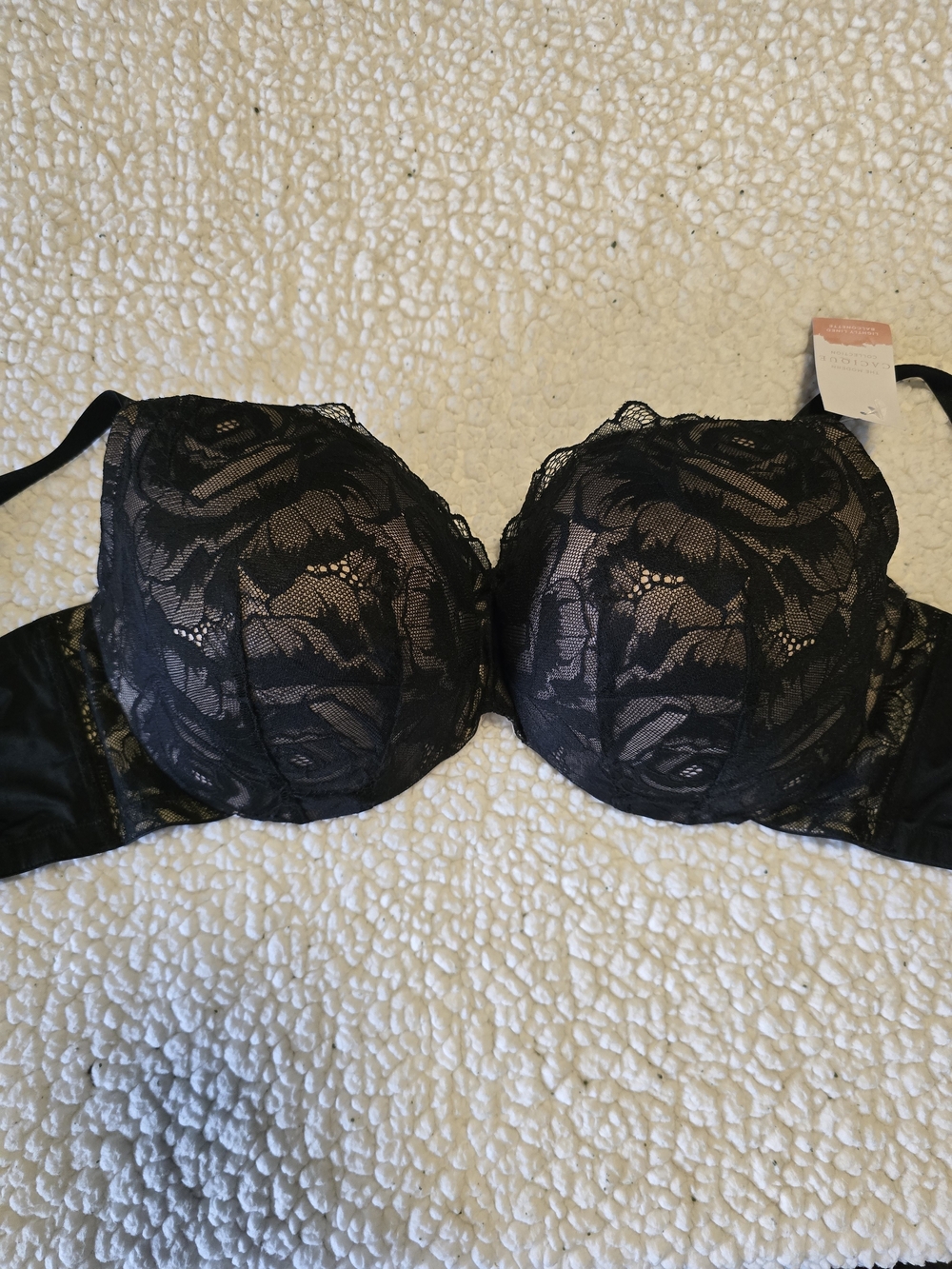 Cacique Black Lace Underwire Bra